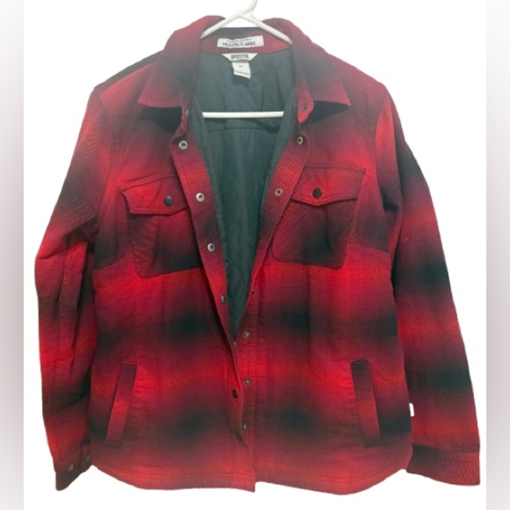 Duluth Trading Co Women’s Folklore Flannel Insulated Shirt Size Medium